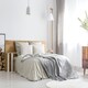 image 4 of Nordic Collection Super Cosy Fleece Blanket in Silver (60" x 80") Grey | Grey