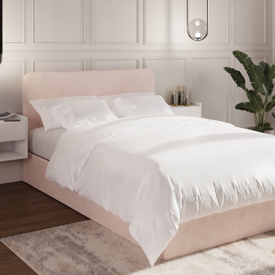 image 1 of Chiswick Ottoman Bed Small Double Soft Pink | Pink | Soft Pink