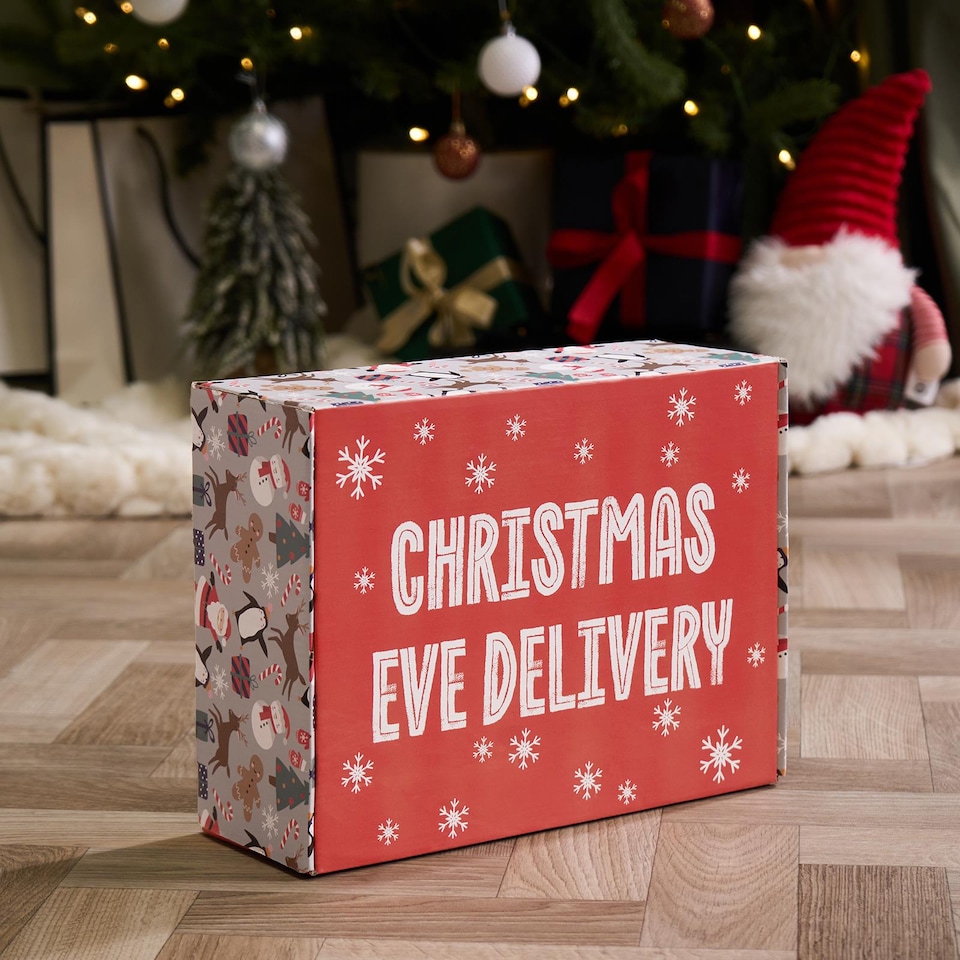 image 1 of OHS Xmas Eve Box Reusable Festive Gift Paper Packaging