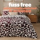 image 2 of Silentnight Coverless 10.5 Tog Duvet and Pillowcase Set, Leaf Print Purple | Single