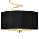 image 3 of Kasi Polished Brass Semi Flush Ceiling Light