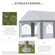 image 5 of Outsunny 8 x 4m Party Tent, Marquee Gazebo with Sides, Windows and Double Doors