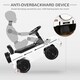 image 5 of HOMCOM Benz G350 Kids Ride on Sliding Car w/ Under Seat Storage No Power White