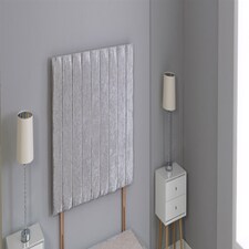 Silver Crushed Velvet 9 Panel Headboard | Silver | 2FT6 Small Single 26"inch Headboard