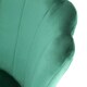 image 2 of FREYA Petal Chair Velvet Upholstered Fabric - Green Green