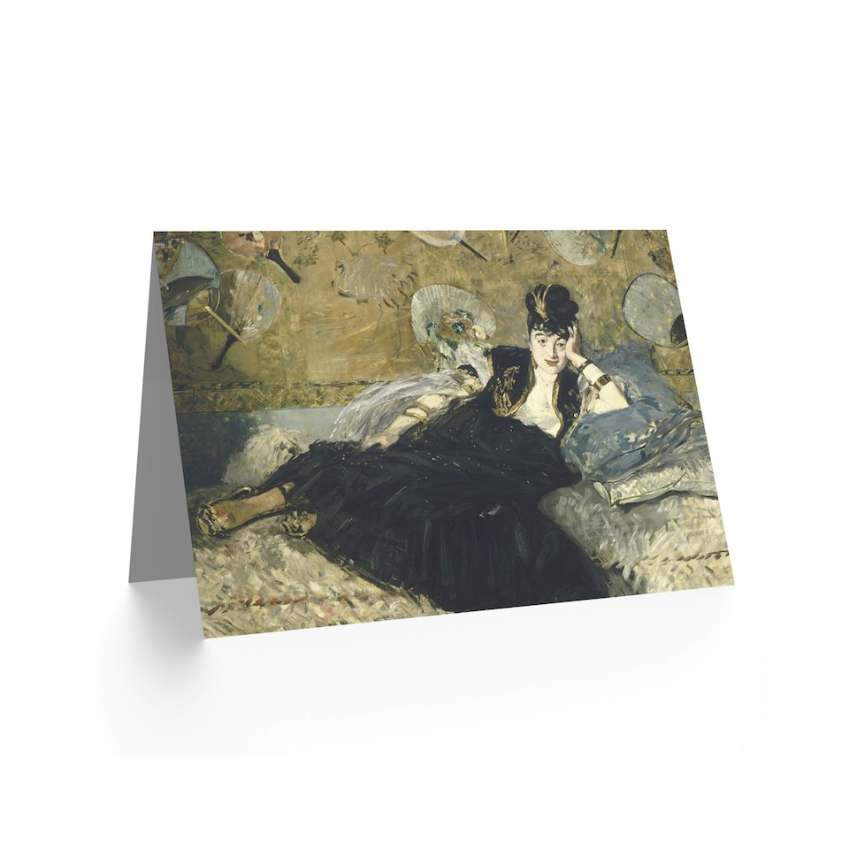 image 1 of Edouard Manet Woman With Fans Old Master Painting Art Card