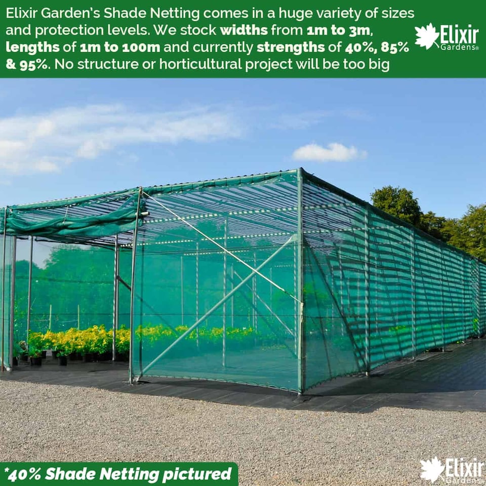 image 1 of Elixir Gardens 110gsm Sun Shade Netting 85% UV Protection (2m x 30m)