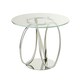 image 2 of DECORATIVE LED SIDE TABLE WITH GLASS TOP