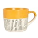 image 5 of Nicola Spring Ceramic Dipped Dash Coffee Mugs - 475ml - Mustard - Pack of 6 Yellow