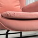 image 8 of HOMCOM Velvet Rocking Chair with Lumbar Pillow for Living Room Bedroom 