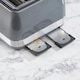 image 5 of Daewoo Denver Retro Kettle and Toaster Set 1.5L 3000W & 4-Slice Grey | Smoked Grey | 4-slice