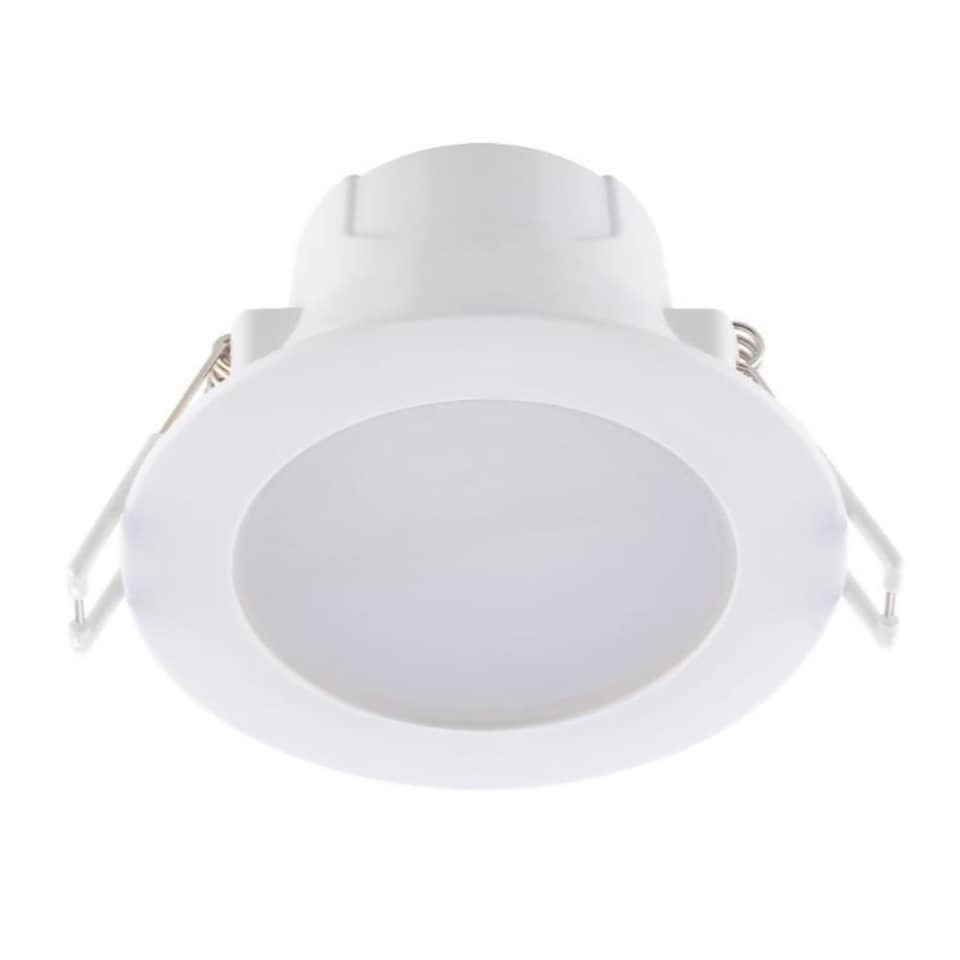 image 1 of Set of 20 CCT LED Bathroom Downlights - White IP44 Recessed Downlights | White | White | 20
