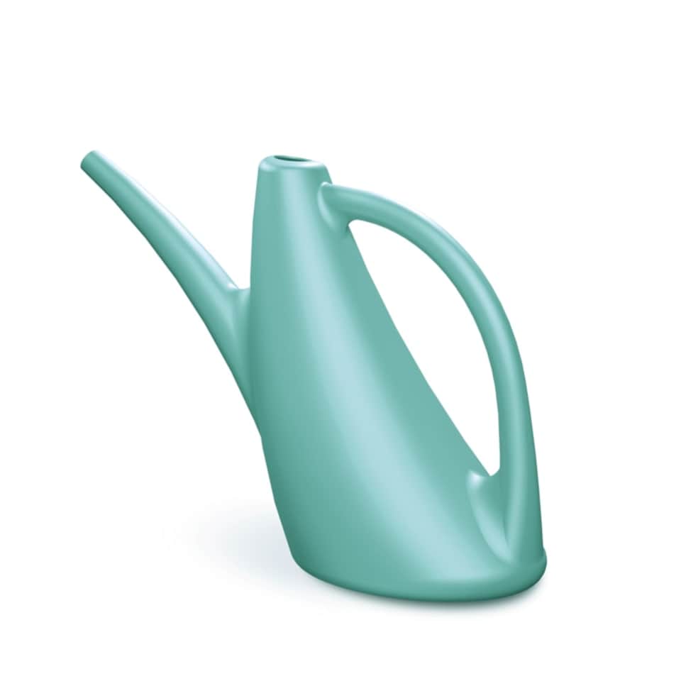 image 1 of Plastic Turquoise Watering Can Garden