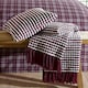 image 4 of Catherine Lansfield Stab Stitch 43x43cm Cushion Plum Purple | Plum