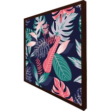 Tropical plant leaves (Picture Frame) Brown | XS