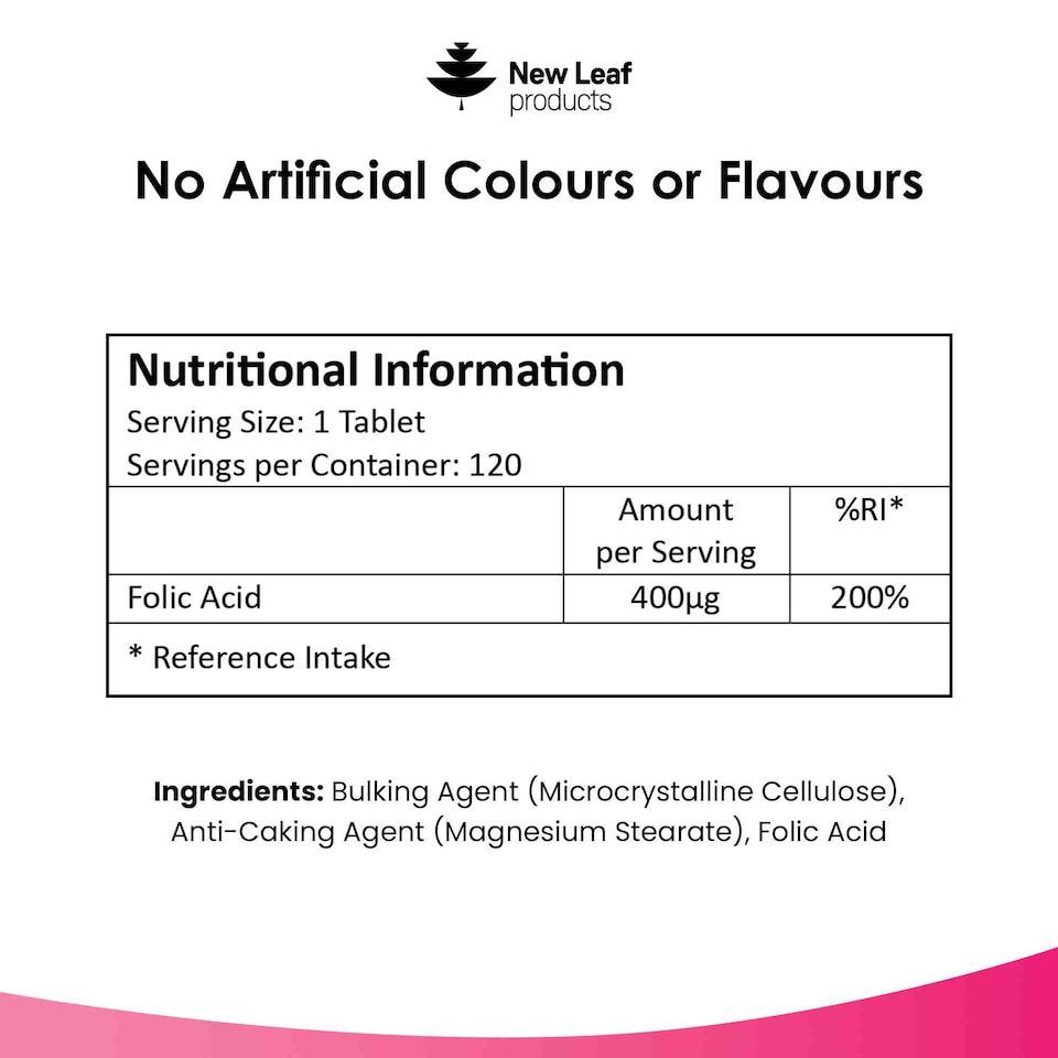 image 1 of Folic Acid 400mcg - High Strength Pregnancy Tablets