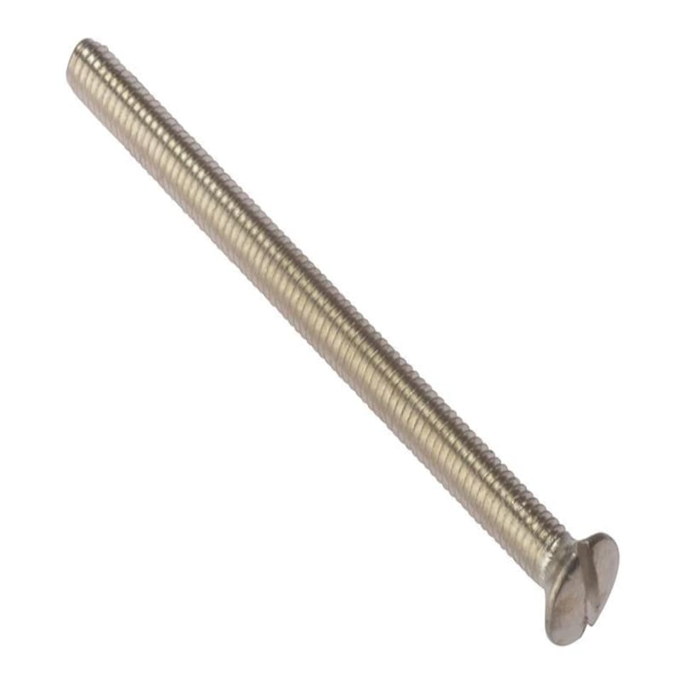 Forgefix Socket Screw Slotted Raised Head Nickel Plated 3.5 X 50Mm Bag 100