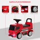 image 6 of HOMCOM 3-in-1 Ride On Car Kids Mercedes Truck Storage for 12 - 36 Months Red