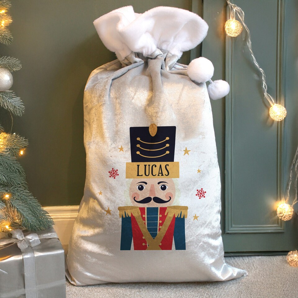 image 1 of Personalised Nutcracker Christmas Sack