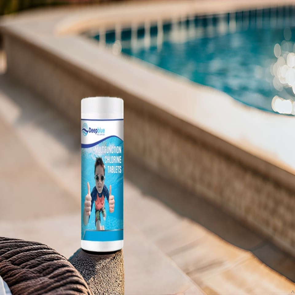 image 1 of Deep Blue Pro - Multifunctional 200g Chlorine Tablets 1 kg Long lasting stabilised clarifier algae inhibitor