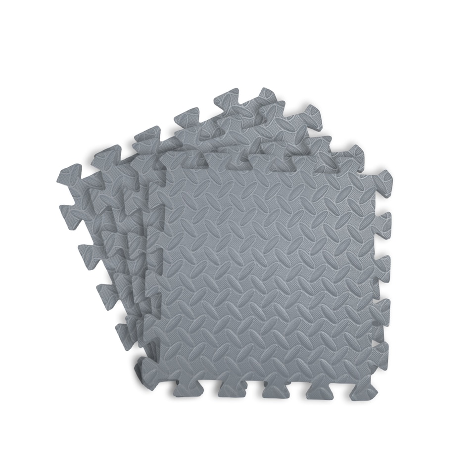 image 1 of Pack of 4 30x30cm Grey Coloured 1cm Thick EVA Foam Mats