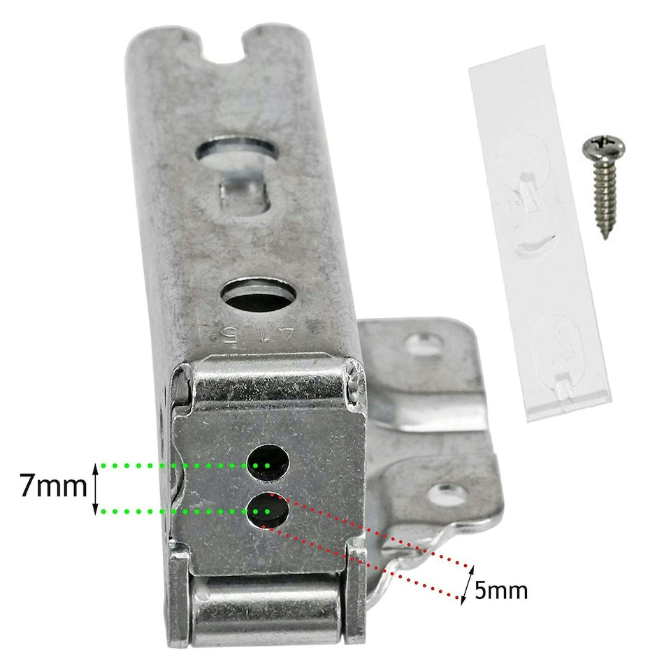 image 1 of SPARES2GO Integrated Fridge Door Hinges for AEG Electrolux Freezer 3362 3363 5.0 41,5 Silver
