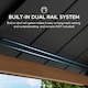 image 6 of Sunjoy 3m x 3m Steel Garden Gazebo Pavilion, Anthracite