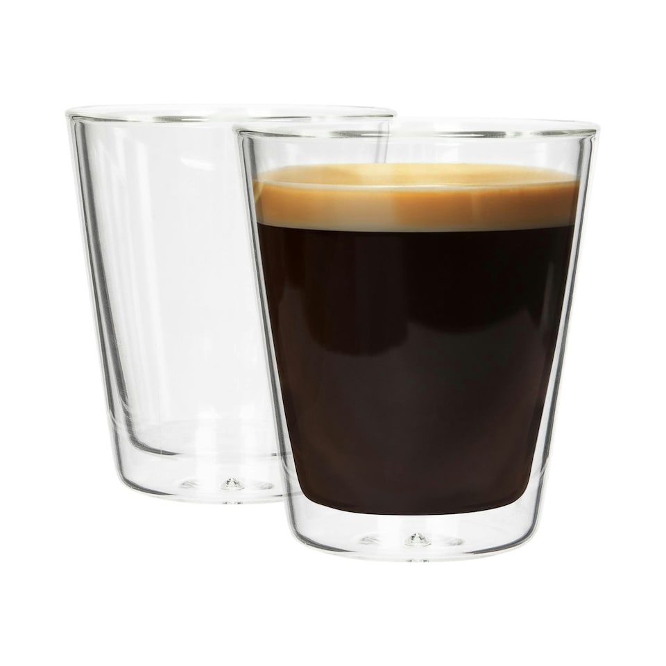 image 1 of Rink Drink Double-Walled Glasses Set - 200ml - Pack of 2 Clear