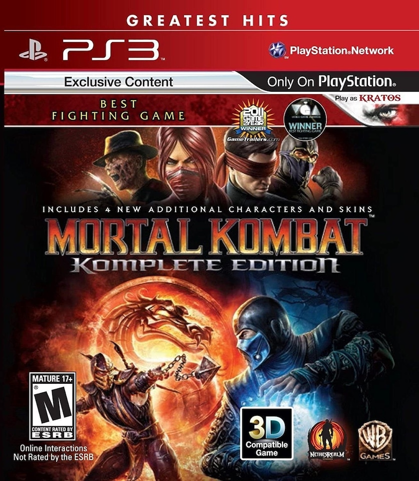 image 1 of Mortal Kombat Komplete Edition (USA IMPORT) (Greatest Hits) PS3