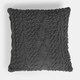 image 5 of OHS 4 x Cable Knit Sherpa Texture Filled Cushions, 45x45cm - Grey