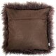 image 2 of SNUGRUGS Mongolian Sheepskin Cushion - Large Square - 60cm x 60cm | Brown | 60 x 60cm