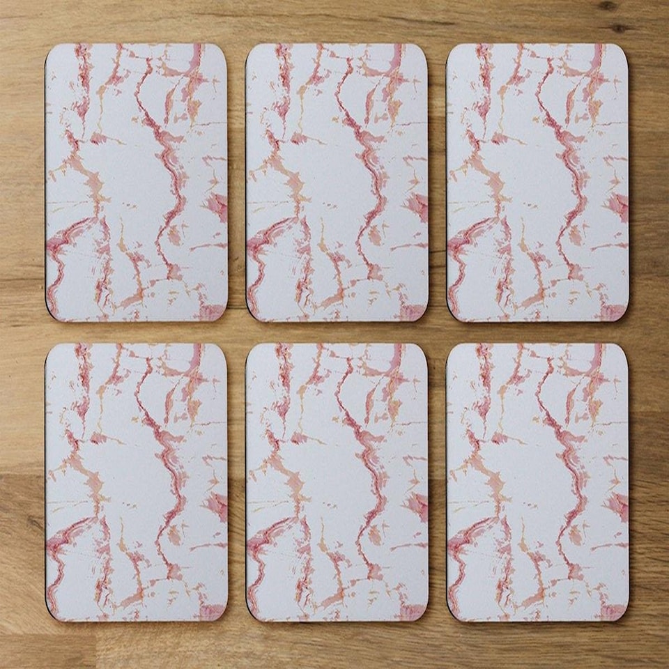 image 1 of Pink Marble (Coaster)