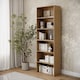 image 3 of Wide 6-Tier Bookcase | Cream | 1