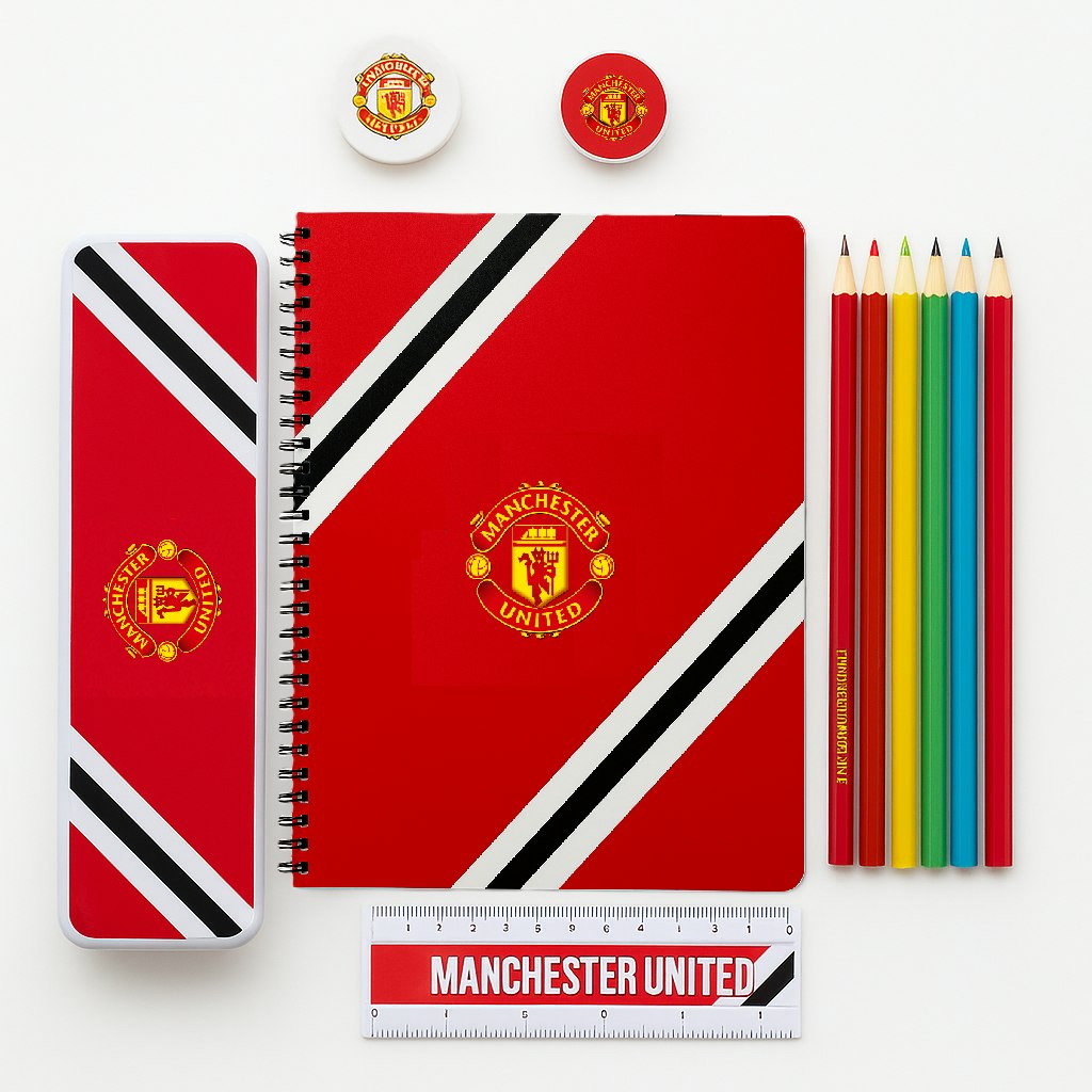 Badges Officiels Manchester United - Lot De 6 Pins En Métal - Cadeau Fan Foot