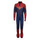 image 1 of Captain Marvel Girls Costume - Blue/Red/Gold - L L