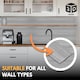 image 5 of NOVECRAFTO Wood Effect Wall Panels – Oak and Grey Board Look – 12 Polystyrene Tiles – 100×16.7cm – Covers 2m² – Lightweight, Easy to Cut & Install Cladding | Brown