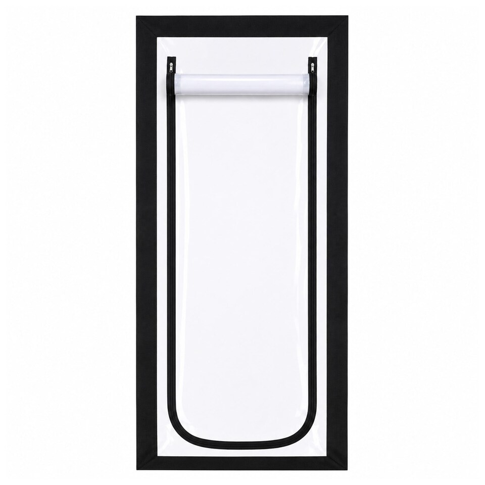 image 1 of Heavy Duty Reusable Zip Door Dust Barrier Guard Protection Kit | Clear | 1