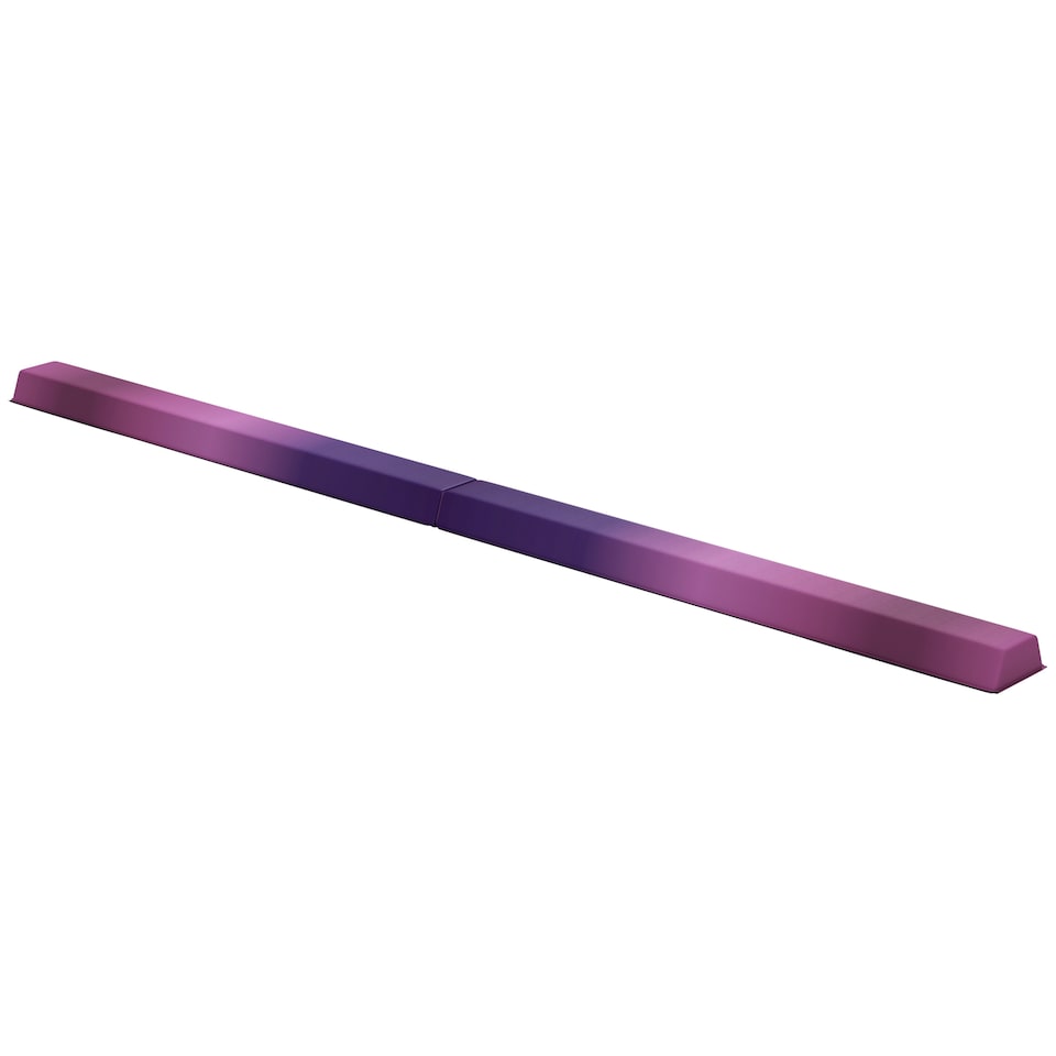 image 1 of SPORTNOW 7.7FT Folding Gymnastics Balance Beam with Anti-Slip Base, Purple