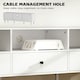 image 9 of HOMCOM TV Unit, TV Cabinet for up to 75", with Drawers, Shelves, White White