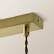 image 5 of ValueLights Delora Brushed Gold Glass Bell 3 Drop Ceiling Light | Gold