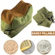 image 4 of 2/Set Front and Rear Rest Bench Bags Hunting Shooting Support for Stability