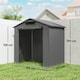 image 3 of Outsunny 6 x 4 ft Outdoor Garden Storage Shed, Waterproof Bike Tent with Vent and Roll-Up Zipper Door,Outdoor Portable Shed Storage Shelter  for Bikes, Dark Grey