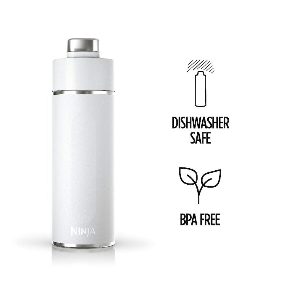 image 1 of Ninja DW2401EUUKWH Thirsti 700ml Travel Bottle White White