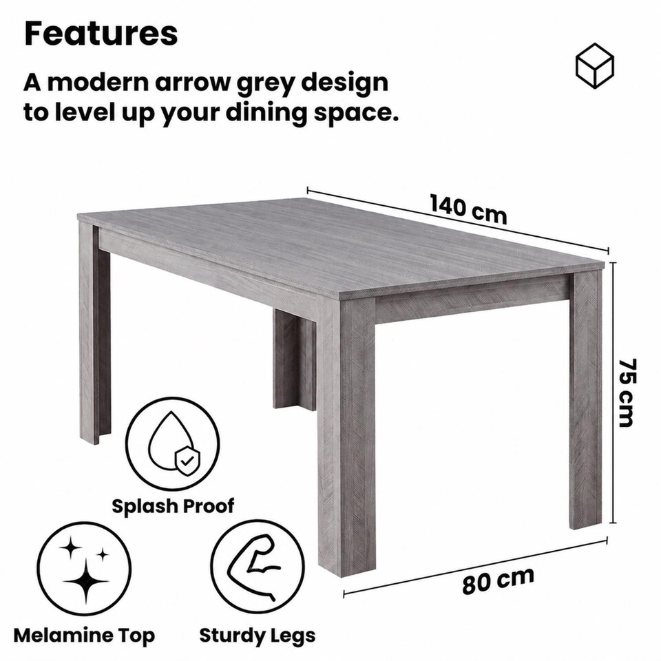 image 1 of Kosy Koala Dining Table Set With 4 White Gem Pattern Chairs Dining Room Furniture | White | One Size | 5