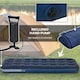 image 4 of Outsunny Single Air Mattress, Portable Air Bed with Flocked Surface, Blue 