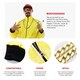 image 2 of 90's Rapper Costume - Red Hat, Glasses, Goatee, Chain & Spliff Yellow | L