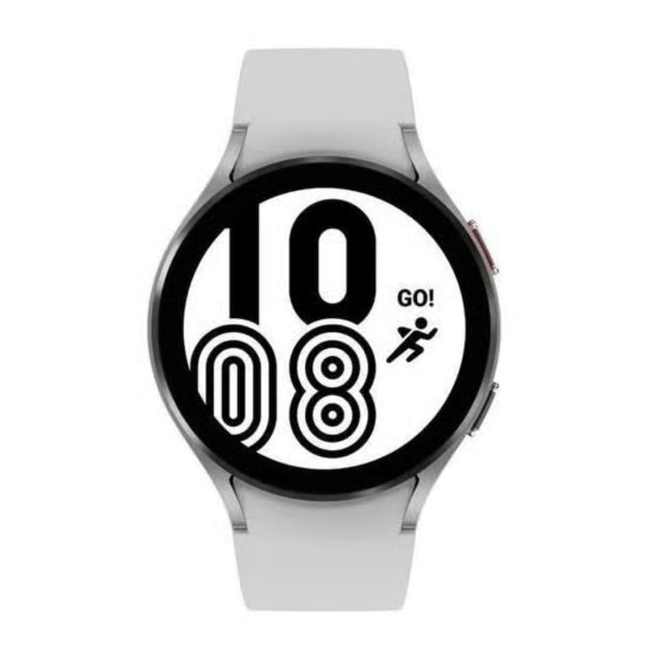 image 1 of Samsung Galaxy Watch4 44mm Silver Smartwatch - Bluetooth, GPS, Wear OS