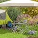 image 2 of Outsunny Camping Table and Chairs Outdoor Indoor Use for BBQ Picnic Garden | Black | Black | 1