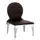 image 1 of Interiors by Premier Purple Silk Dining Chair, Upholstered Dining Chair With High Back Rest, Modern Dining Chairs For Dining