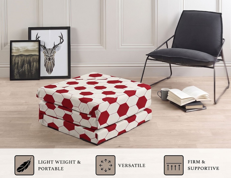 image 1 of Kids Futon Mattress 152 x 51cm | Foldable Floor Bed for Sleepovers